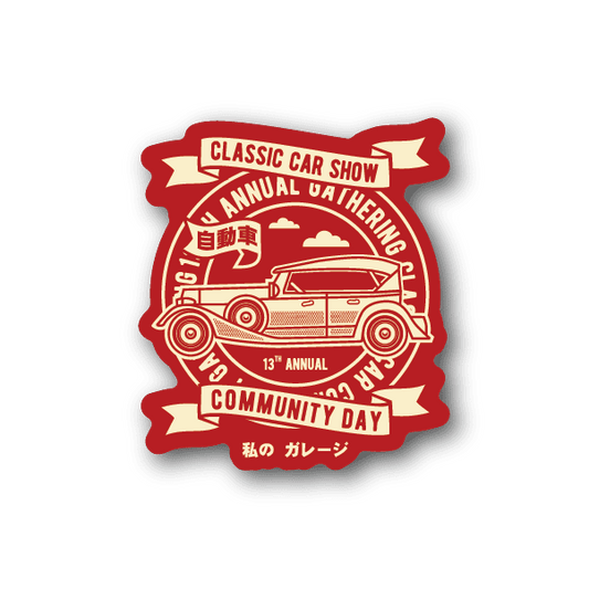 Image of Classic Car Show Sticker