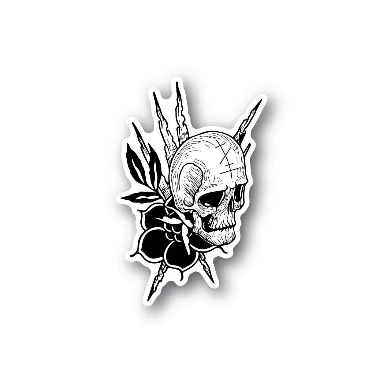 Image of Classic Skull Sticker