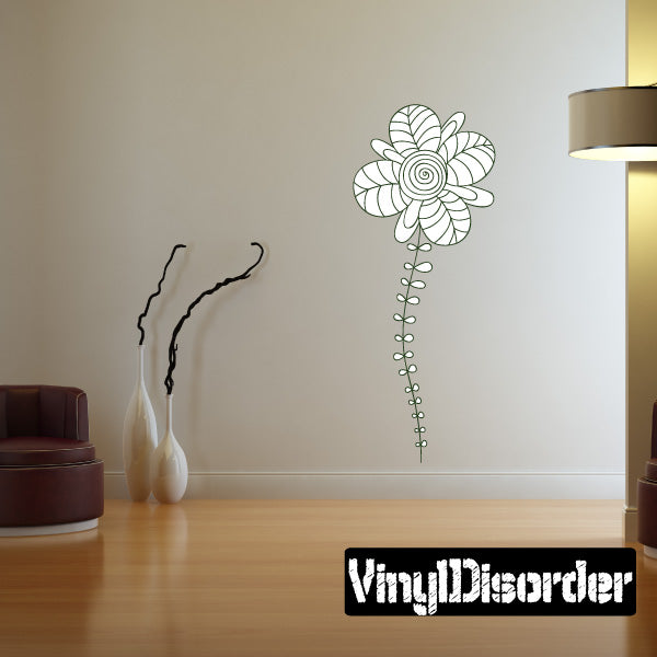 Image of Clear Flower Stickers