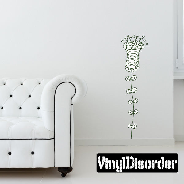 Image of Clear Flower Stickers