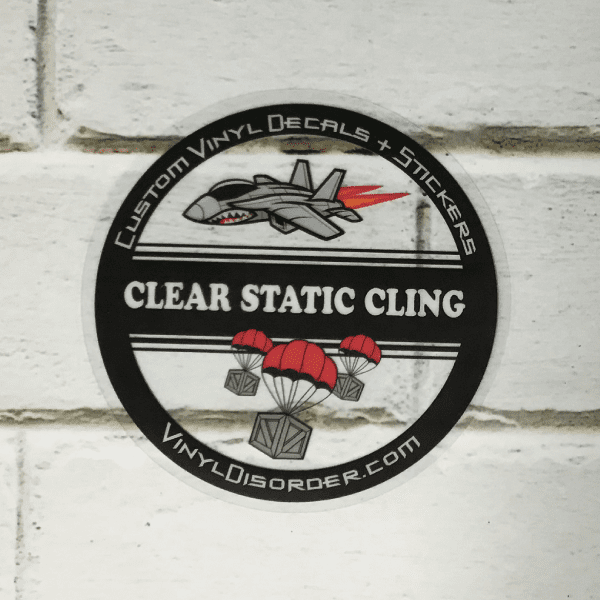 Image of Clear Static Cling Sticker Vinyl