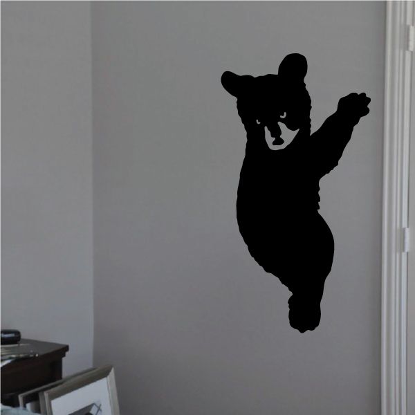 Image of Climbing Bear Cub Decal