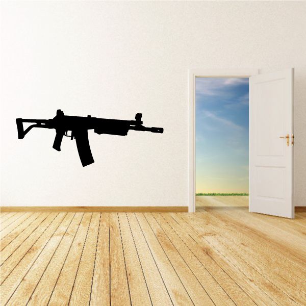 Image of Close Angle MP5 Rifle Decal