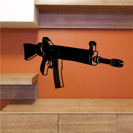 Image of Closed Detailed Assault Rifle Decal