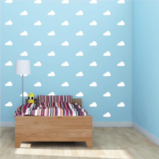 Cloud Pattern Vinyl Wall Decal Kit Sticker Sheet