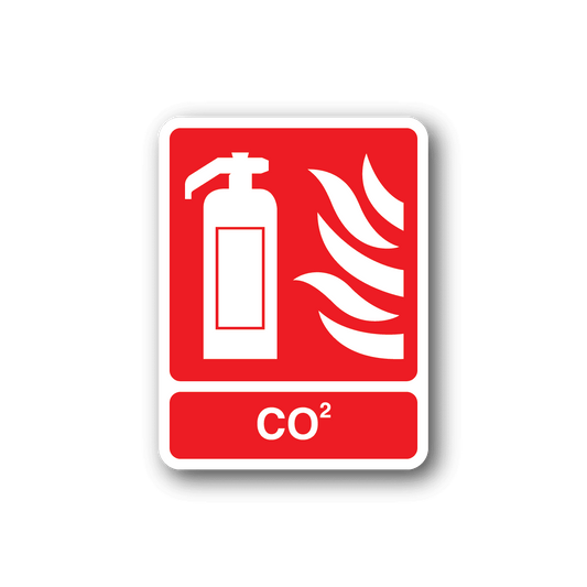 Image of CO2 Fire Safety Sticker