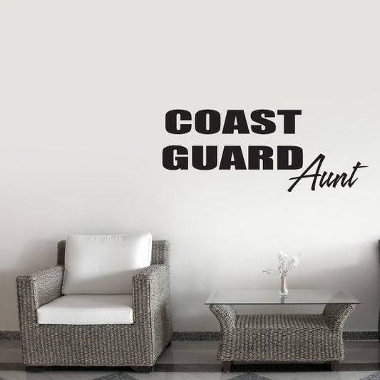 Image of Coast Guard Aunt Block Decal