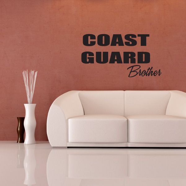 Image of Coast Guard Brother Block Decal