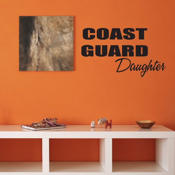 Image of Coast Guard Daughter Block Decal