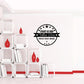 Coast Guard memorial decal with circular emblem and red flame icons