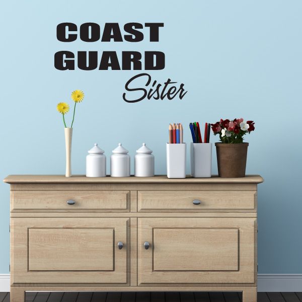 Image of Coast Guard Sister Block Decal