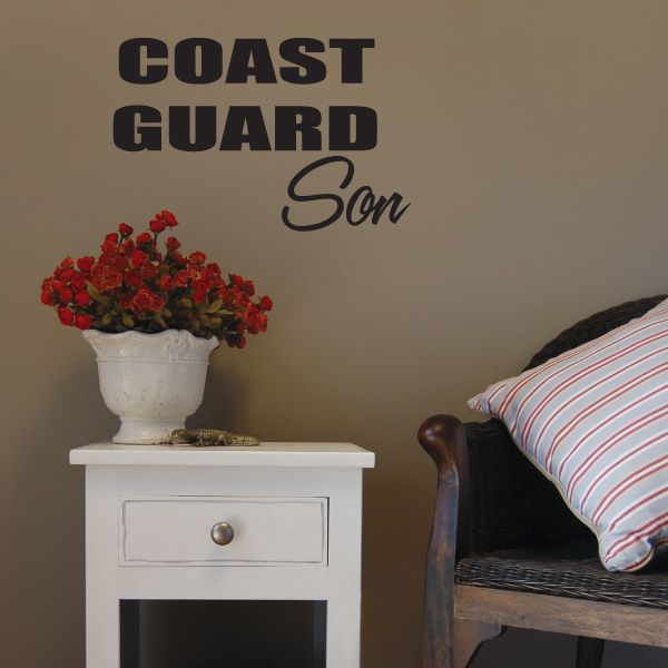 Image of Coast Guard Son Block Car Decal