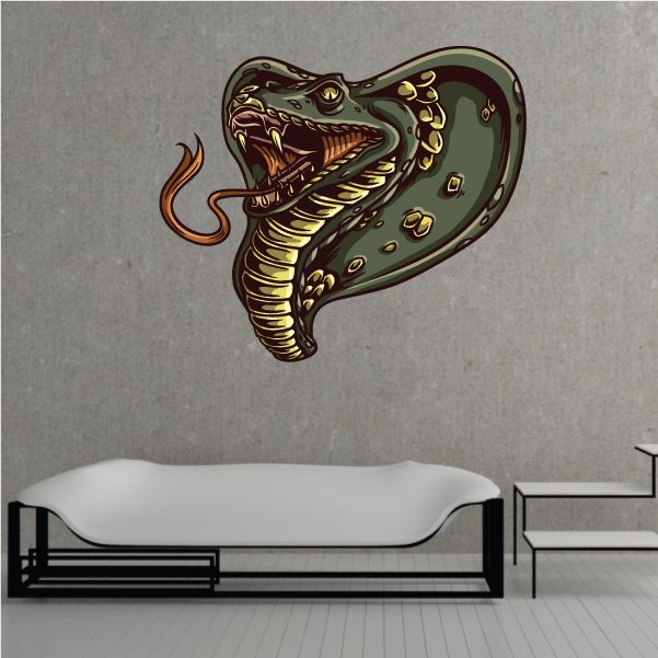 Image of Cobra Snake Head Sticker