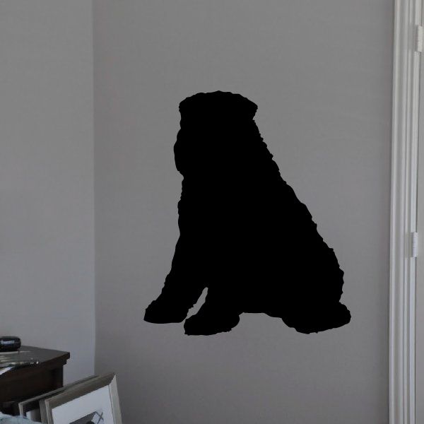 Coco Dog black dog silhouette decal