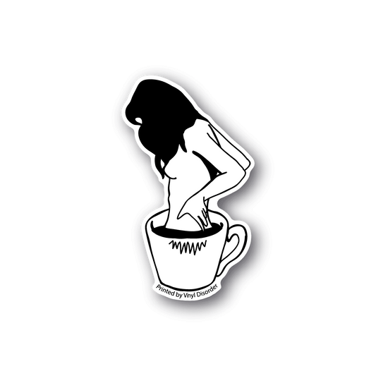 Image of Coffee Cup Woman Sticker