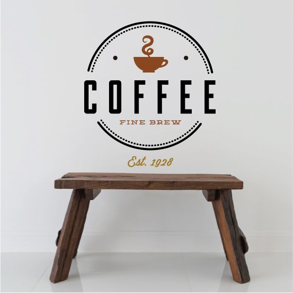 Image of Coffee Fine Brew Printed Decal