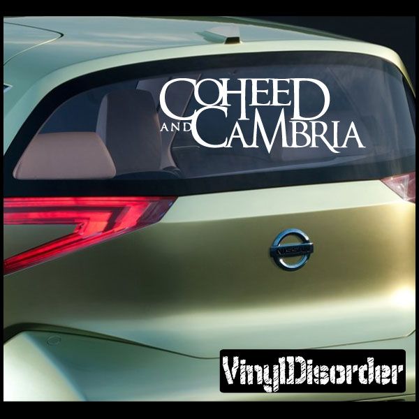 Image of Coheed and Cambria Text Decal