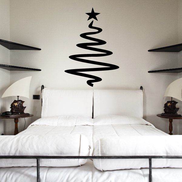 Image of Coiled Christmas Tree Decal