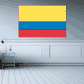 Colombia flag sticker with yellow, blue, and red horizontal stripes