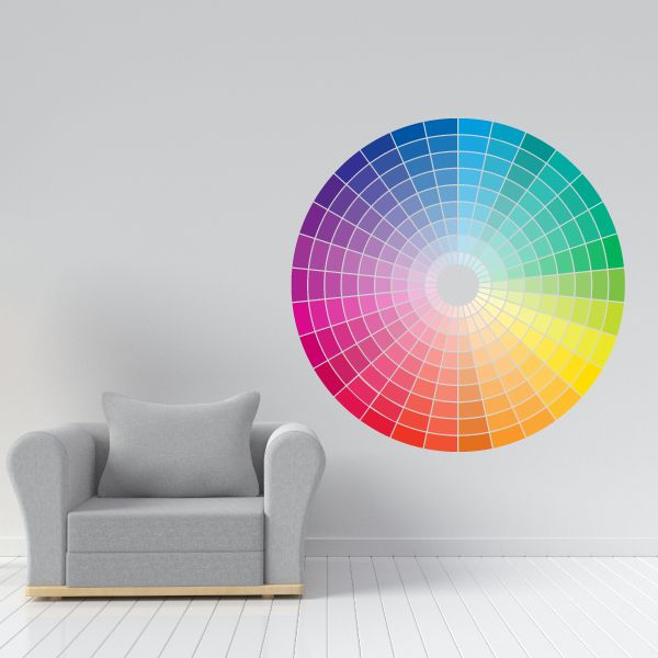 Image of Color Wheel Wall Decal - Vinyl Decal - Car Decal - Idcolor004