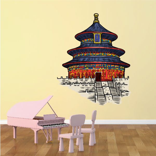 Image of Colored Temple of Heaven Sticker