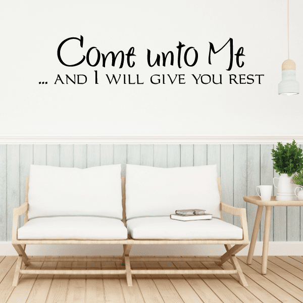 Image of Come unto me and I will give you rest Decal