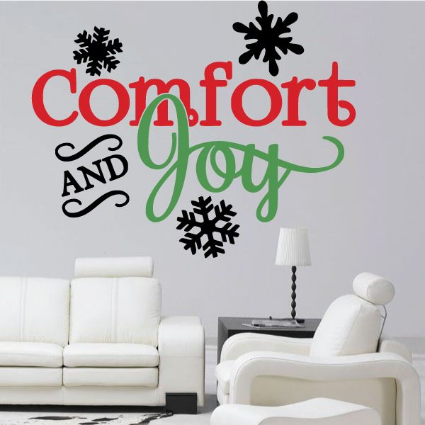 Image of Comfort and Joy Wall Printed Decal