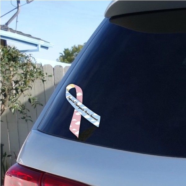 Image of Congenital Diaphragmatic Hernia Awareness Ribbon Vinyl Sticker