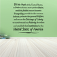 Constitution wall decal in ornate script with 'United States of America' text