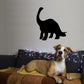 Black brontosaurus decal silhouette