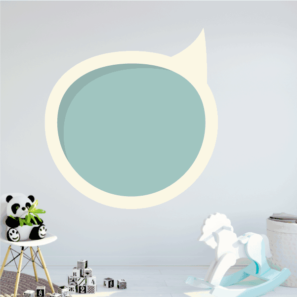 Image of Conversation Bubble Badge Wall Decal - Vinyl Decal - Car Decal - Idcolor001