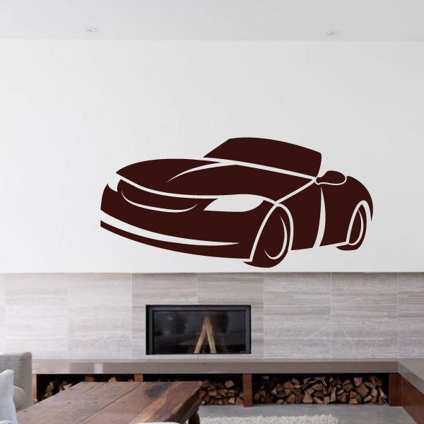 Image of Convertible Sports Car Decal