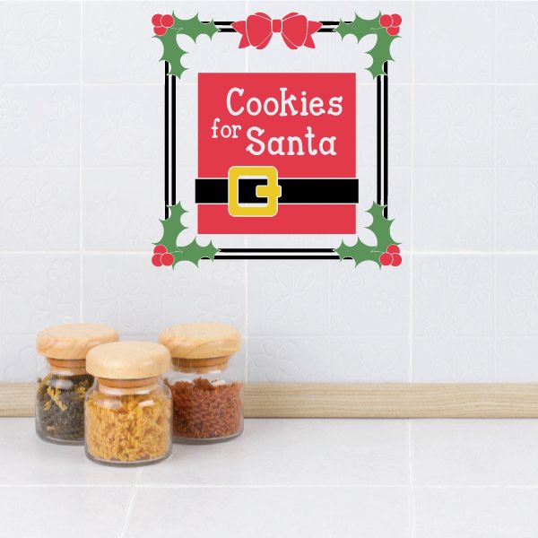 Image of Cookies for Santa Printed Decal