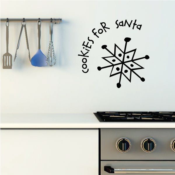 Image of Cookies for Santa with Snowflake Decal