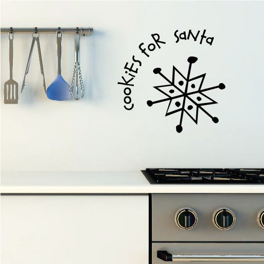 Image of Cookies for Santa with Snowflake Decal