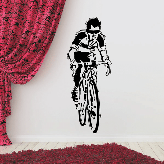 Image of Cool Sporty Cyclist Decal