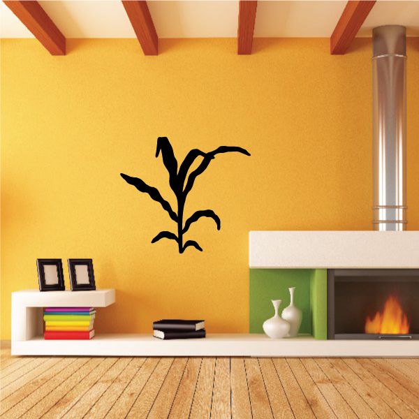 Image of Corn Sapling Wall Decal - Vinyl Decal - Car Decal - NS001