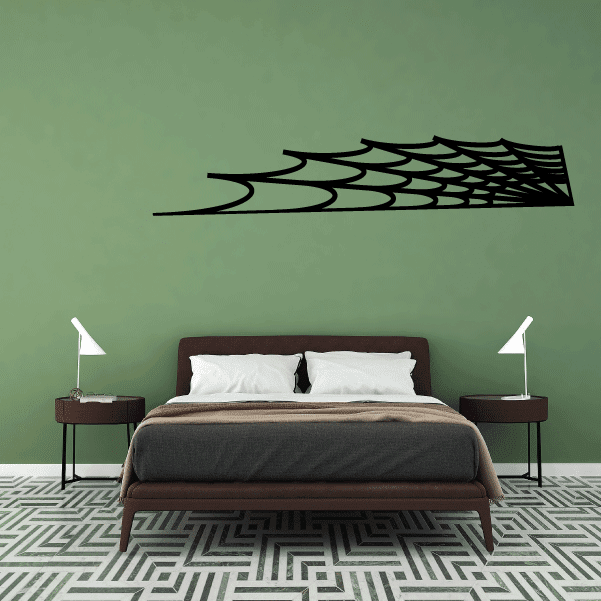 Image of Corner Spider Web Decal