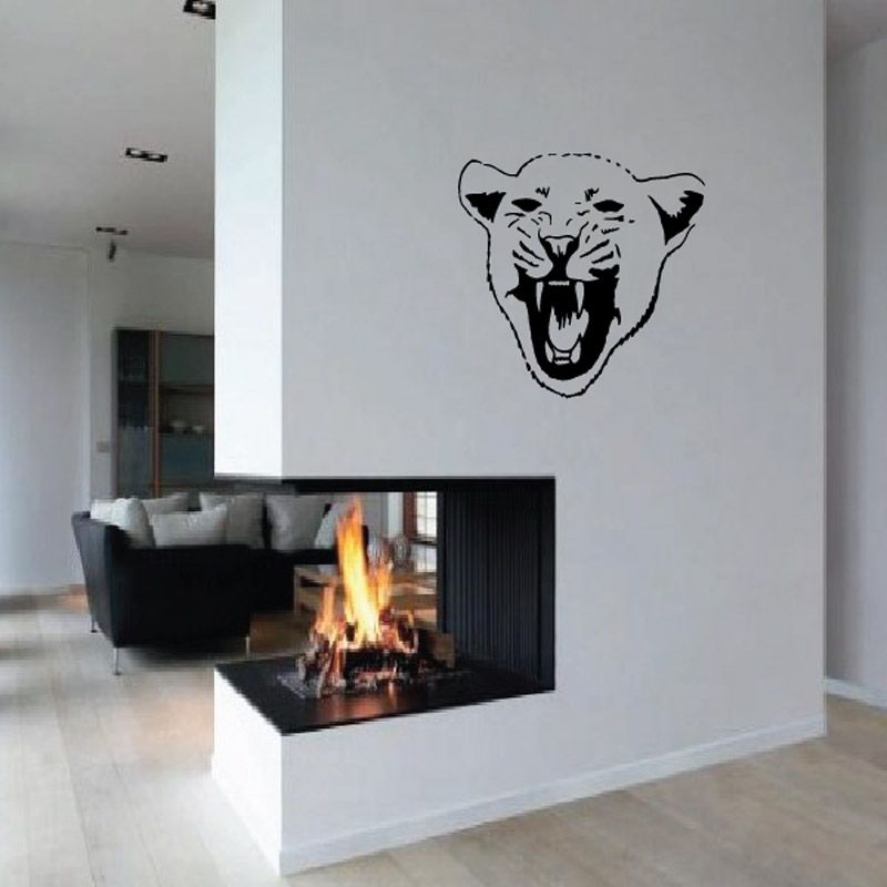 Image of Cougar Cub Roaring Decal