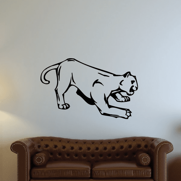 Image of Cougar Scratching Decal