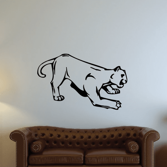 Image of Cougar Scratching Decal