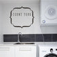 Wall decal with ornate frame and 'COUNT YOUR' text
