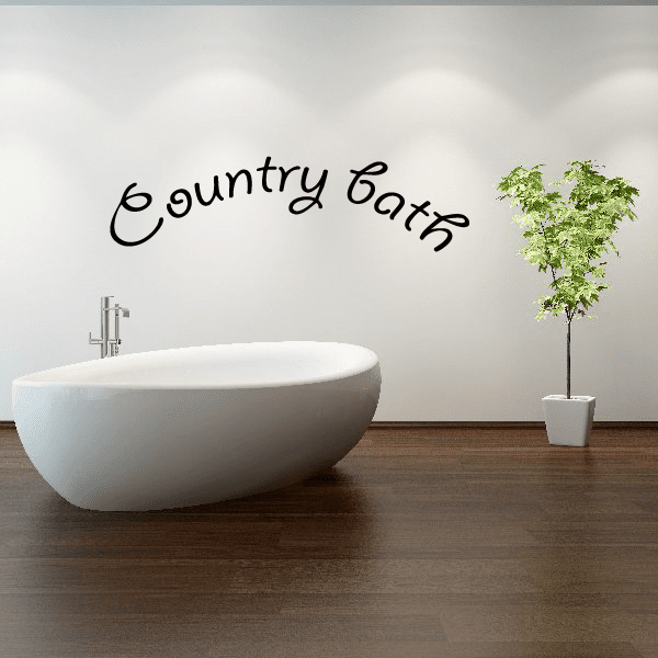 Image of Country Bath Wall Decal