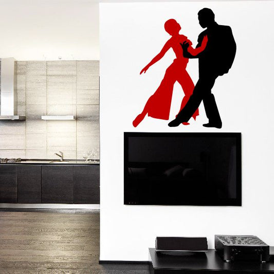 Couple Dancing Wall Decal - Vinyl Decal - Car Decal - BA001