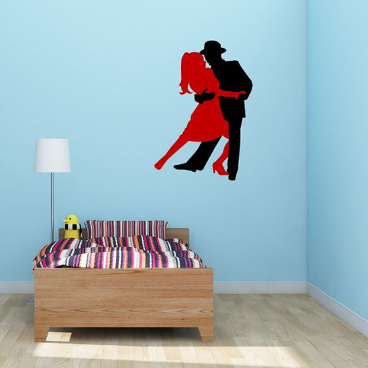 Image of Couple Dancing Wall Decal - Vinyl Decal - Car Decal - BA009