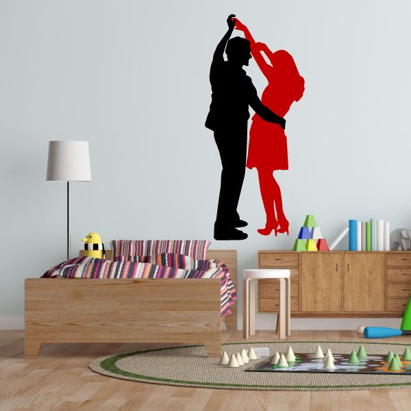 Couple Dancing Wall Decal - Vinyl Decal - Car Decal - BA010