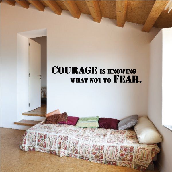 Image of Courage Is Knowing What Not To Fear Decal