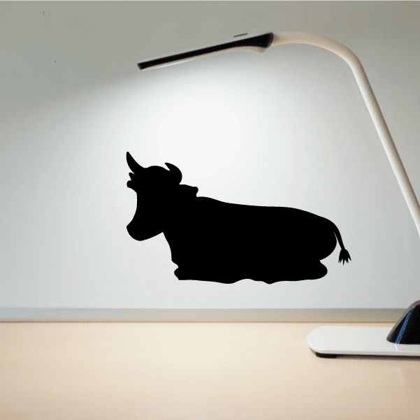 Image of Cow Cattle Resting Down Decal