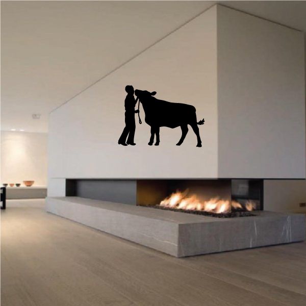 Image of Cow Farm Boy Decal