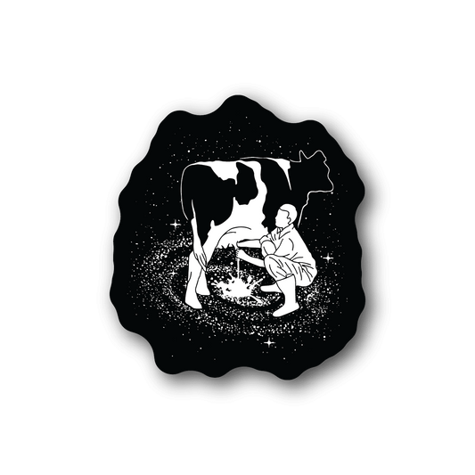 Image of Cow Milky Way Galaxy Formation Sticker